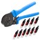 HKS Ratchet Powerpole Crimping Tool 31Pcs Kit with 15A 30A 45A Power Connectors and Caps Crimper with Buildin Orientation Block