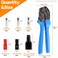 HKS Ratchet Powerpole Crimping Tool 31Pcs Kit with 15A 30A 45A Power Connectors and Caps Crimper with Buildin Orientation Block