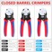 Newdeli 12Pcs Deutsch Crimp Tool Kit Weather Pack Crimpers Close Barrel Open Barrel Crimper with Deutsch Pin Removal Tool Wire Crimping Connector Tool for DT Solid Contacts Molex Delphi Terminals