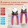 Knoweasy Crimp Tool Kit for Deutsch DT Connectors Close Barrel and Open Barrel Crimper Deutsch Removal Extraction Tool Solid and Stamped Contacts Weather Pack Terminals Includes 8PCS