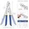 TOOGOND 100ft Wire Rope Crimping Tool Kit Fishing Crimping Tool With 304 Stainless Steel Cable 7x7 Strand Core15mm 200Pcs 116Aluminum Crimp Loop Sleeves And 20Pcs Wire Rope Stainless Steel Thimble
