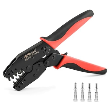 JRready ACTLYJRN002H Open Barrel Terminal Full Cycle Ratcheting PremiumGrade Hand Crimping Tool for Molex Standard 093 236mm Pin and Socket Crimp Terminals 1189 1190 Series 1420 AWG