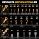 DxCRIMP Crimping Tool Kit 14Type Open Spade QuickDisconnect Connector Set 28394863 mm NonInsulated Brass Terminals 2414 AWG Ratcheting Crimper for Automotive Marine Appliance DIY