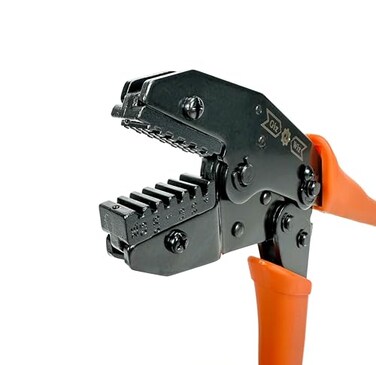 GIZWIZ Interchangeable Ratchet Crimp Tool For Pin Terminals Insulated or Noninsulated Ferrules AWG 2012