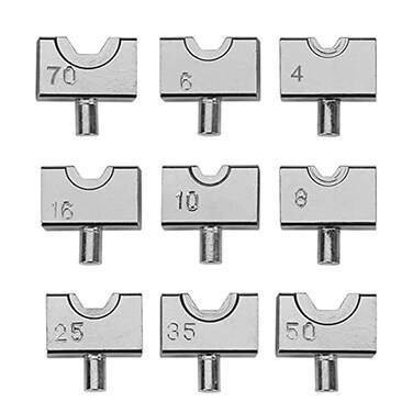 Steel DN Mate Hydraulic Crimper Replacement 9 Pairs Dies for 18316 Cable Railing Hardware Only for Steel DN Mate Hydraulic Crimper Tool DC01 Not compatible with Other Hydraulic Crimper