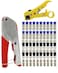 Zkarabc Coax Cable Crimper and F Style RG59 RG6 Connectors 40Pcs F Male And 10Pcs Female to Female with Coaxial Compression Tool Kit Wire Stripper
