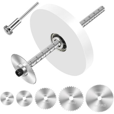 Cocowin Inside Pipe Cutter for PVC Pipe Cutter Tool with 4 Scale Adjustable Depth Gauge Guide 5pcs Saw Tooth Blades with 0315 Hex Key Shaft Plumbing Internal Plastic Pipe Cutter Set