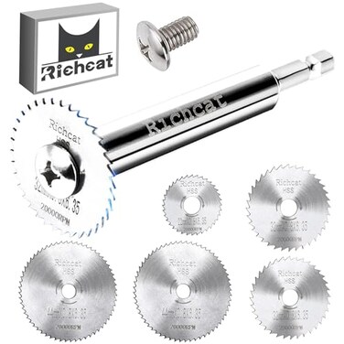 Richcat PVC Pipe Inside CutterInside Pipe CutterInternal Plastic Pipe CutterPlumbing Internal Plastic ABS Pipe Cutter Set14 Hex ShankHigh Speed Steel for PlasticPVCWoodSoft Metal