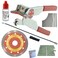 The Amazing Tile And Glass Cutter Ceramic Tile Cutter Kit Cut Curves Notches Corners and Plunge Cut Square Outlets with 4 12 Diamond Blade For Grinder Round Wire Carbide Hacksaw Blade Cuts Any Directi