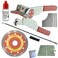 The Amazing Tile And Glass Cutter Ceramic Tile Cutter Kit Cut Curves Notches Corners and Plunge Cut Square Outlets with 4 12 Diamond Blade For Grinder Round Wire Carbide Hacksaw Blade Cuts Any Directi