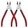 HOUSERAN Wire Cutters 2 PACK 6 inch Wire Cutter Set Side Cutters Flush Cut Pliers Spring Loaded Cutting Pliers with Nonslip Red Handle Wire Cutters Heavy Duty for Jewelry Making Crafts Zip Tie