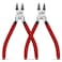 HOUSERAN Wire Cutters 2 PACK 6 inch Wire Cutter Set Side Cutters Flush Cut Pliers Spring Loaded Cutting Pliers with Nonslip Red Handle Wire Cutters Heavy Duty for Jewelry Making Crafts Zip Tie