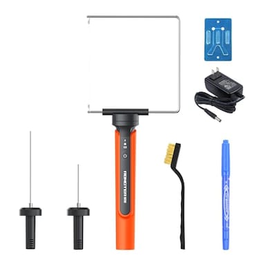 RONGTER 3 in 1 Hot Wire Foam Cutter Kit Orange Foam Cutter Electric Foam Cutting Tool Heated Foam Carving Knife Kit