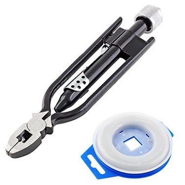 Bonsicoky 6 Inch Safety Wire Pliers with 50 FT Safety Wire Heavy Duty Wire Twisting Tool for Aircraft Machinery Vehicles