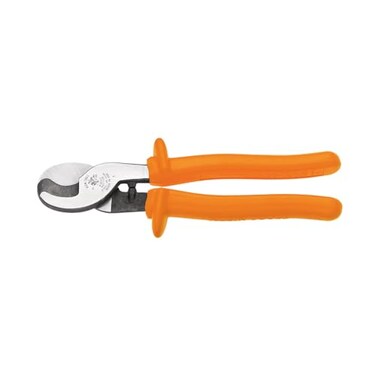 Klein Tools 63050INS Cable Cutter Made in USA Insulated Cutter with OneHand Shearing for Aluminum and Copper