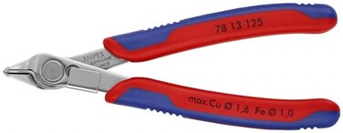 KNIPEX 78 13 125 Tools Electronics SuperKnips INOX Steel MultiComponent 7813125 5Inch with Lead Catcher