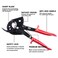 HKS Ratchet Cable Wire Cutter Heavy Duty for Cutting Electrical Aluminum Copper and Multicore Cables up to 400mmAWG 750MCM