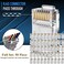 LEATBUY-TECH LEATBUYTECH LEATBUY CAT5 Crimper Tool Kit for RJ45RJ11RJ12CAT6Cat5e Professional Network Crimper Wire Connector Stripper Cutter Computer Maintenance Lan Cable Pliers Tester Repair Set Red