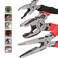 VAMPLIERS 3PC Screw Extractor Pliers Set Made in Japan 8 Linesman 75 Long Nose and 5 Mini Screw Remover Plier High Carbon Steel Stripped Screw Removal Tools