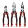 HOUSERAN Pliers Set 3Piece Plier Tool Set Including 83 Needle Nose Plierss 83 Linemans pliers 75 Diagonal Cutters Spring Loaded with Safety Lock Combination Plieres set