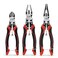 HOUSERAN Pliers Set 3Piece Plier Tool Set Including 83 Needle Nose Plierss 83 Linemans pliers 75 Diagonal Cutters Spring Loaded with Safety Lock Combination Plieres set