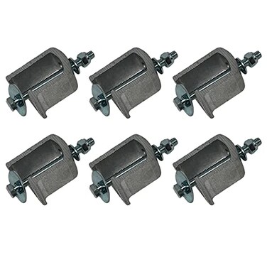 GCi Stronger by Design G7 Clamps with Drill Thru Mounting Holes for LEER Truck Caps Also use for Mounting Select Toolboxes Set of 6 Made in USA with 6000 Series Structural Aluminum