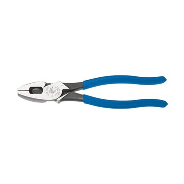 Klein Tools D20009NETP Linemans Fish Tape Pulling Pliers Made in USA High Leverage Design with Handle Tempering for comfort when Cutting 9Inch