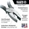 Klein Tools D2139NETH Linemans BoltThread Holding Pliers HighLeverage Streamline Design with Rounded Nose and Knurled Jaw 9Inch