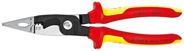 KNIPEX 13 88 8 US Knipex Tools LP 13888US Electrical Installation Pliers RedYellow