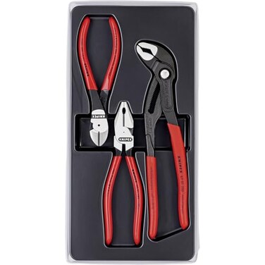 KNIPEX Tools 00 20 10 Diagonal Cutters Combination and Cobra Pliers Professional Tool Set 3 Piece