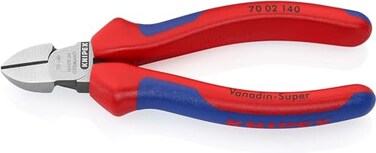 Knipex 70 02 140 SB Diagonal Cutter 551 with soft handle in blister packaging