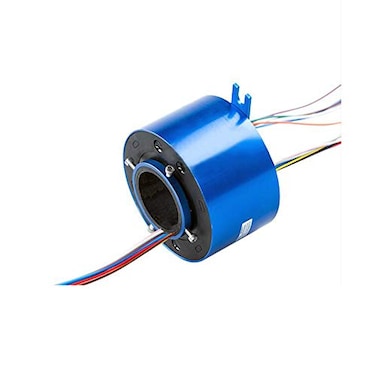 Taidacent Slip Ring Signal Power Continued 24612 Road Collector Conductive Electric Motor Slip Ring Rotating Connector 4 Wire 10A Inner Hole 127mm Outer Diameter 54mm