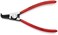 KNIPEX Tools Circlip Pliers External 90 Degree Angled Forged Tip 342 2364 Shaft Dia 4621A21 675 Black