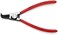 KNIPEX Tools Circlip Pliers External 90 Degree Angled Forged Tip 342 2364 Shaft Dia 4621A21 675 Black