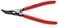 KNIPEX Angled Retaining Ring Pliers for Retaining Rings on Shafts