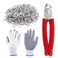 Mardatt 1002 Pcs Galvanized 38 Inch D Hog Rings with Straight Hog Ring Pliers Upholstery Installation Kit for Upholstery Bungee Meat Sausage Casings Animal Pet Cages Auto