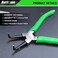 HURRICANE 4 Pieces Snap Ring Pliers Set 7 Inch Internal External Circlip Pliers Kit CRV Straight Bent Jaw Pliers Ideal for Ring Remover Retaining and Remove Hoses with Portable Storage Pouch