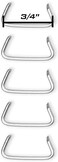 Cascade Tools 34 Hog Rings 5000 Pack Galvanized Steel and Weather Resistant Perfect for Fencing Furniture Auto Upholstery Meat Sausage Casings More