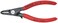 KNIPEX Tools 48 41 J01 Precision Circlip SnapRing Pliers with Limiter Internal 90Degree Angle