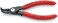 KNIPEX Tools 48 41 J01 Precision Circlip SnapRing Pliers with Limiter Internal 90Degree Angle