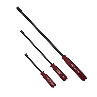Wilde Tool HPB3SQBHTHC 3Piece Hard Cap Pry Bar Set 12 17 25 Bars