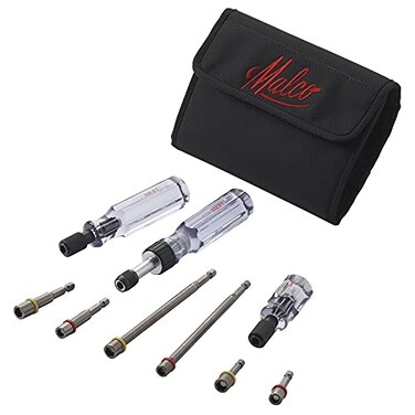 Malco CONNEXT4 Magnetic Hex Hand Driver Kit Black case 9Piece