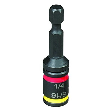 Malco MSHC 14 516 CRHEX Cleanable Reversible Magnetic Hex Driver 2Inch Impact Grade Power Nut Driver QuickChange Reversible Socket for HVAC Roofing Construction