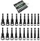 SWANLAKE GARDEN TOOLS Magnetic Nut Driver Set 20Piece Metric SAE 14 Hex Shank Drill Socket Set Impact Driver Bit Sets Magnetic Bit Holder with Aluminum Alloy Snap Clip 65mm Long Hex Bits Quick Change