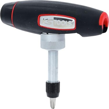 KS Tools THandle Ratchet Bit Screwdriver 14 Drive Swiveling Design 24 Teeth 140mm Ergonomic Handle