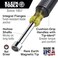 Klein Tools 646M Tool Set Made in USA Magnetic Nut Drivers Sizes 14 and 516Inch 6Inch Shafts 2Piece