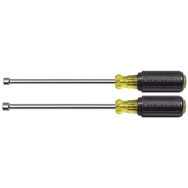 Klein Tools 646M Tool Set Made in USA Magnetic Nut Drivers Sizes 14 and 516Inch 6Inch Shafts 2Piece