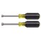 Klein Tools 630M Tool Set Made in USA Magnetic Nut Driver Set with Nut Driver Sizes 14 and 516Inch 3Inch Hollow Shaft Cushion Grips 2Piece
