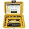 Chapman MFG 9600 Starter Slotted Screwdriver Set 20 Pieces Includes 14 Slotted Head Insert Bits 2 Phillips Mini Ratchet Screwdriver Handle Extension Open Slots USA Made Yellow Case