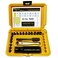 Chapman MFG 9600 Starter Slotted Screwdriver Set 20 Pieces Includes 14 Slotted Head Insert Bits 2 Phillips Mini Ratchet Screwdriver Handle Extension Open Slots USA Made Yellow Case